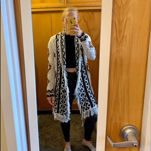 Altar’d State Knee Length Tribal Cardigan